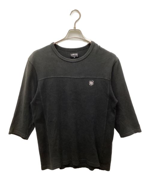 stussy（ステューシー）stussy (ステューシー) フットボールTシャツ ブラック サイズ:Lの古着・服飾アイテム