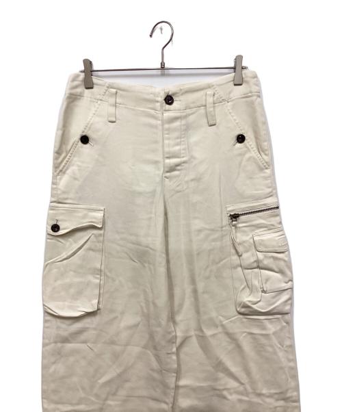 Jean Paul GAULTIER CLASSIQUE（ジャンポールゴルチエクラシック）Jean Paul GAULTIER CLASSIQUE (ジャンポールゴルチエクラシック) コットンギャバカーゴパンツ アイボリー サイズ:50の古着・服飾アイテム