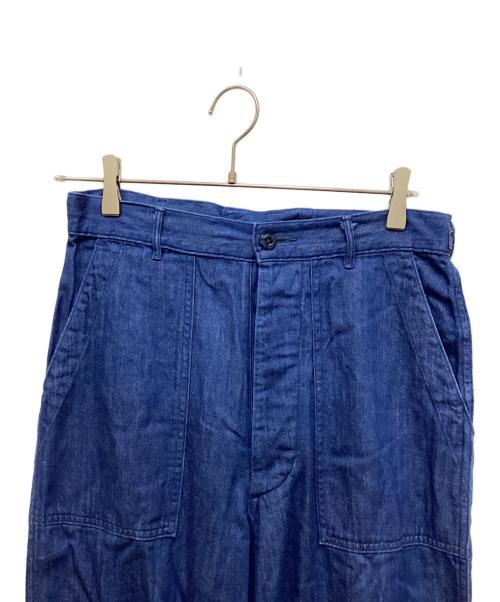 HYKE（ハイク）HYKE (ハイク) DENIM BAKER PANTS/デニムベイカーパンツ ブルー サイズ:4の古着・服飾アイテム