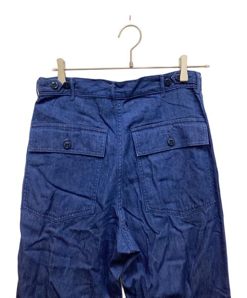 HYKE（ハイク）HYKE (ハイク) DENIM BAKER PANTS/デニムベイカーパンツ ブルー サイズ:4の古着・服飾アイテム