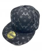 New Era×YOHJI YAMAMOTOニューエラ×ヨウジヤマモト）の古着「総柄キャップ」｜ブラック