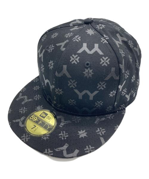 New Era（ニューエラ）New Era (ニューエラ) YOHJI YAMAMOTO (ヨウジヤマモト) 総柄キャップ ブラック サイズ:59.6CMの古着・服飾アイテム