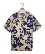 45rpm45アールピーエム）の古着「碇柄染Tシャツ/ハガラゾメティーシャツ」｜ネイビー