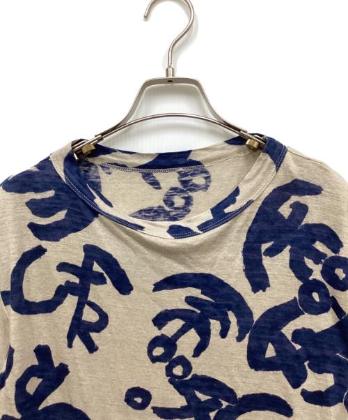 45rpm（45アールピーエム）45rpm (45アールピーエム) 碇柄染Tシャツ/ハガラゾメティーシャツ ネイビー サイズ:3の古着・服飾アイテム