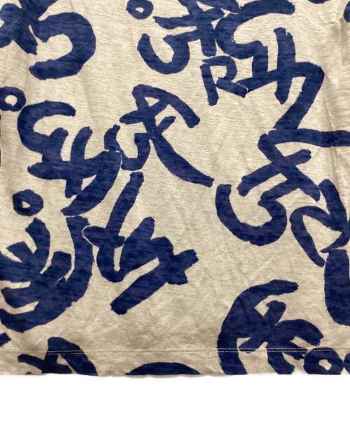 45rpm（45アールピーエム）45rpm (45アールピーエム) 碇柄染Tシャツ/ハガラゾメティーシャツ ネイビー サイズ:3の古着・服飾アイテム