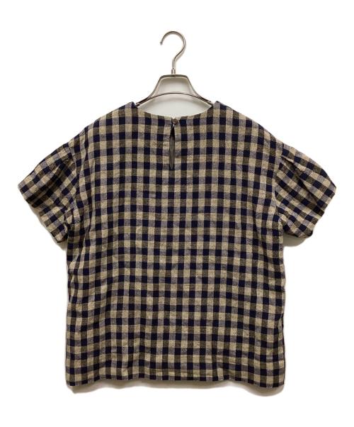 45rpm（45アールピーエム）45rpm (45アールピーエム) インディゴ ギマツイードブラウス ネイビー サイズ:3の古着・服飾アイテム