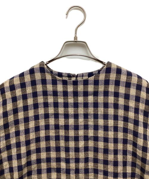 45rpm（45アールピーエム）45rpm (45アールピーエム) インディゴ ギマツイードブラウス ネイビー サイズ:3の古着・服飾アイテム