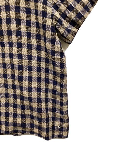 45rpm（45アールピーエム）45rpm (45アールピーエム) インディゴ ギマツイードブラウス ネイビー サイズ:3の古着・服飾アイテム