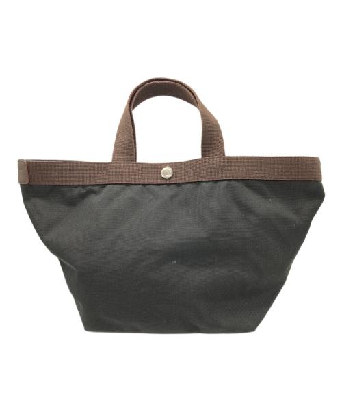 Herve Chapelier（エルベシャプリエ）Herve Chapelier (エルベシャプリエ) 舟型ハンドバッグ ブラックの古着・服飾アイテム