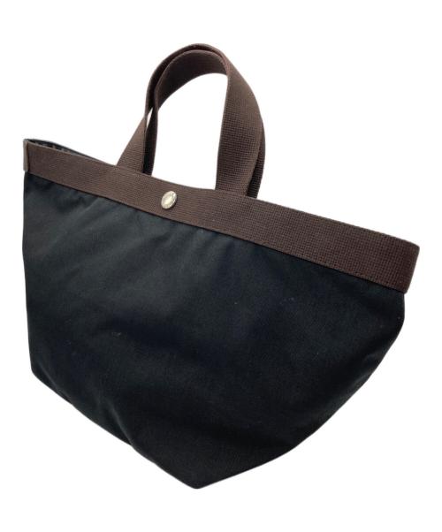 Herve Chapelier（エルベシャプリエ）Herve Chapelier (エルベシャプリエ) 舟型ハンドバッグ ブラックの古着・服飾アイテム