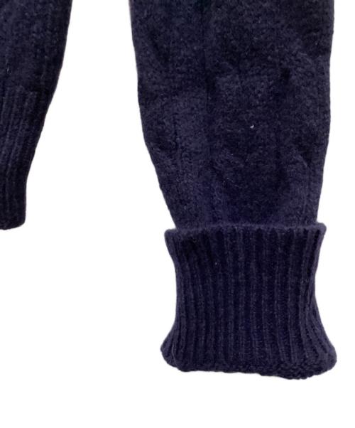 POLO RALPH LAUREN（ポロ・ラルフローレン）POLO RALPH LAUREN (ポロ・ラルフローレン) カシミヤ混ケーブルニットカーディガン ネイビー サイズ:Mの古着・服飾アイテム