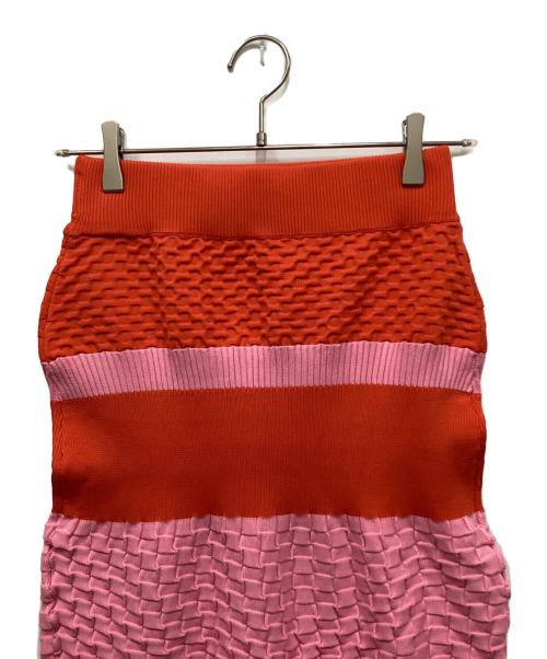 MAISON SPECIAL（メゾンスペシャル）MAISON SPECIAL (メゾンスペシャル) border knit tight skirt/ボーダーニットタイトスカート ピンク サイズ:FREE 未使用品の古着・服飾アイテム