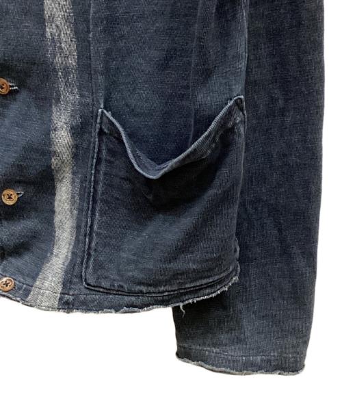 45rpm（45アールピーエム）45rpm (45アールピーエム) カットオフインディゴカーディガン ネイビー サイズ:3の古着・服飾アイテム