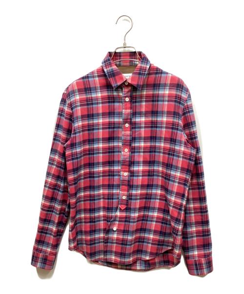 Maison Margiela（メゾンマルジェラ）Maison Margiela (メゾンマルジェラ) エルボーパッチネルシャツ レッド サイズ:44の古着・服飾アイテム