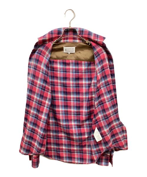 Maison Margiela（メゾンマルジェラ）Maison Margiela (メゾンマルジェラ) エルボーパッチネルシャツ レッド サイズ:44の古着・服飾アイテム