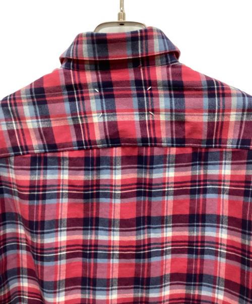 Maison Margiela（メゾンマルジェラ）Maison Margiela (メゾンマルジェラ) エルボーパッチネルシャツ レッド サイズ:44の古着・服飾アイテム