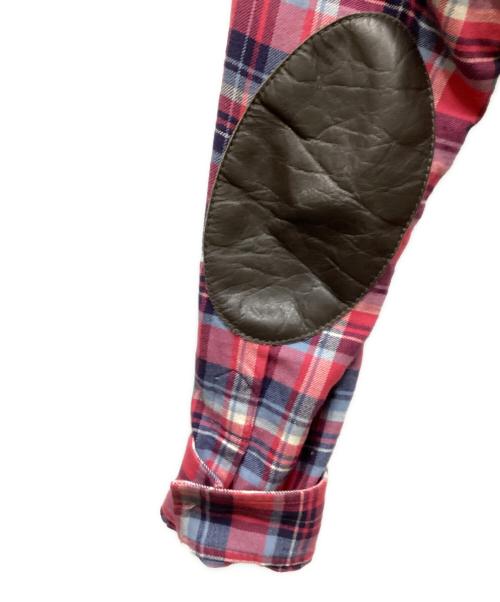 Maison Margiela（メゾンマルジェラ）Maison Margiela (メゾンマルジェラ) エルボーパッチネルシャツ レッド サイズ:44の古着・服飾アイテム