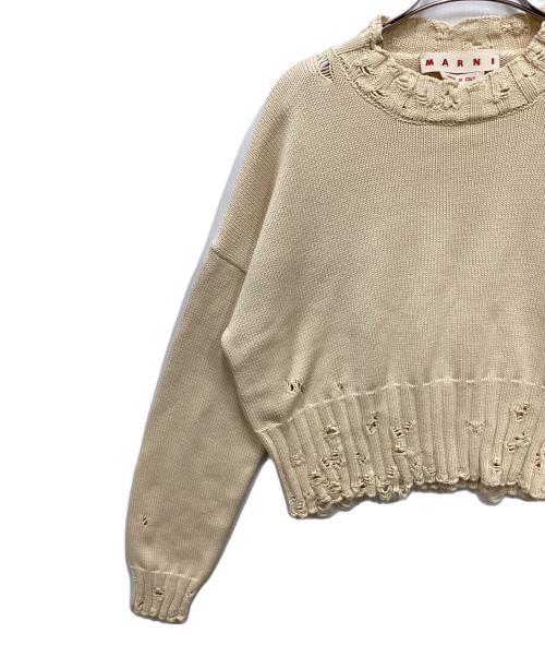 MARNI（マルニ）MARNI (マルニ) コットンクロップドセーター ベージュ サイズ:44の古着・服飾アイテム