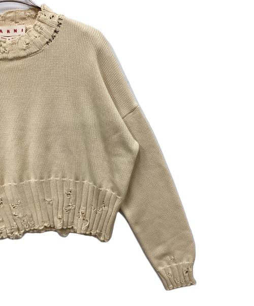 MARNI（マルニ）MARNI (マルニ) コットンクロップドセーター ベージュ サイズ:44の古着・服飾アイテム