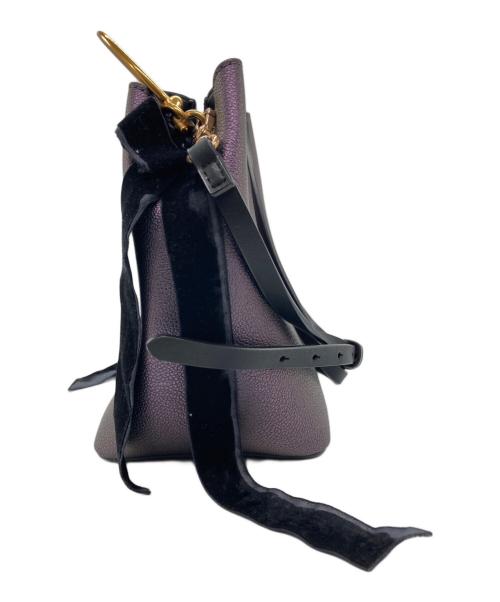 CHARLES & KEITH（チャールズアンドキース）CHARLES & KEITH (チャールズ＆キース) 玉虫調2WAYショルダーバッグ パープル サイズ:-の古着・服飾アイテム