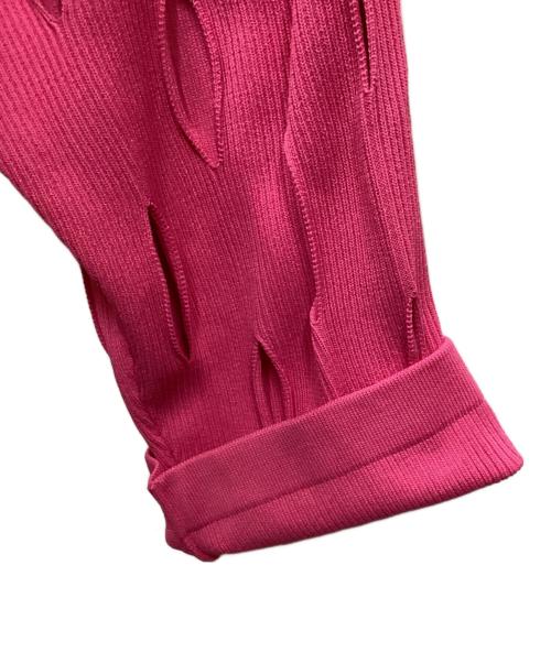 MAISON SPECIAL（メゾンスペシャル）MAISON SPECIAL (メゾンスペシャル) ライムオーバースラッシュニット ピンク サイズ:2の古着・服飾アイテム