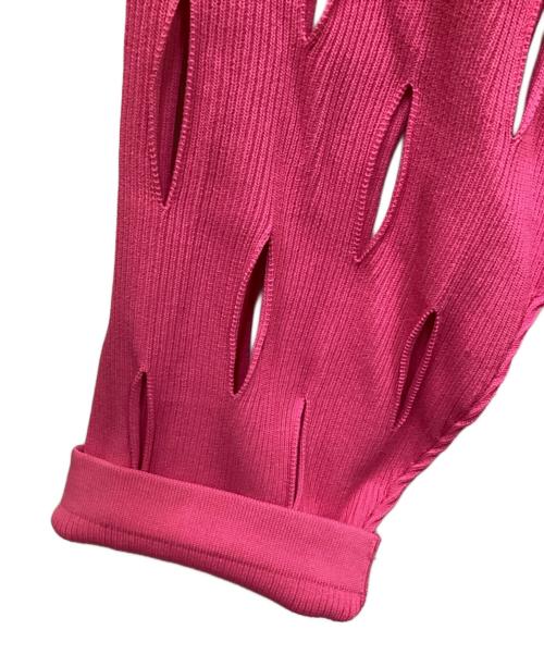 MAISON SPECIAL（メゾンスペシャル）MAISON SPECIAL (メゾンスペシャル) ライムオーバースラッシュニット ピンク サイズ:2の古着・服飾アイテム