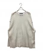 MAISON SPECIALメゾンスペシャル）の古着「ビッグメッシュロングスリーブTシャツ」｜ホワイト