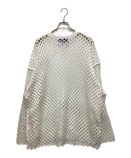 MAISON SPECIAL（メゾンスペシャル）MAISON SPECIAL (メゾンスペシャル) ビッグメッシュロングスリーブTシャツ ホワイト サイズ:2の古着・服飾アイテム