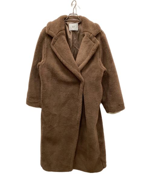 SLY（スライ）SLY (スライ) IRY BOA LONG コート ブラウン サイズ:FREEの古着・服飾アイテム