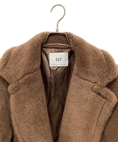 SLY（スライ）SLY (スライ) IRY BOA LONG コート ブラウン サイズ:FREEの古着・服飾アイテム
