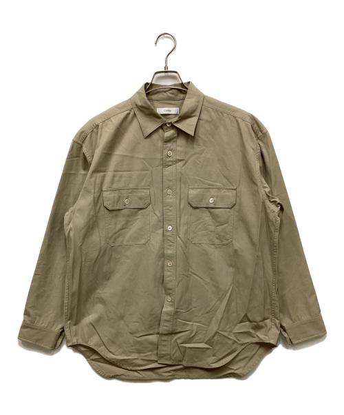 cornier（コルニエ）cornier (コルニエ) コットンシャツ ベージュ サイズ:Mの古着・服飾アイテム