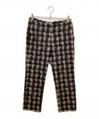 PRADAプラダ）の古着「総柄パンツ(ソウガラパンツ)」｜ブラウン