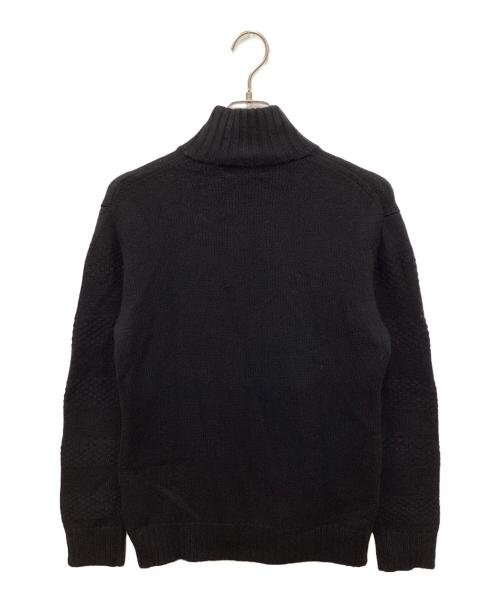 BURBERRY BLACK LABEL（バーバリーブラックレーベル）BURBERRY BLACK LABEL (バーバリーブラックレーベル) ドライバーズニット ブラック サイズ:2の古着・服飾アイテム