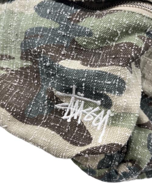 stussy（ステューシー）stussy (ステューシー) NEEDLE PUNCH BACKPACK/ニードルパンチバックパック グリーンの古着・服飾アイテム