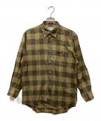 Burberry'sバーバリー）の古着「シャドーホースチェックシャツ」｜ブラウン