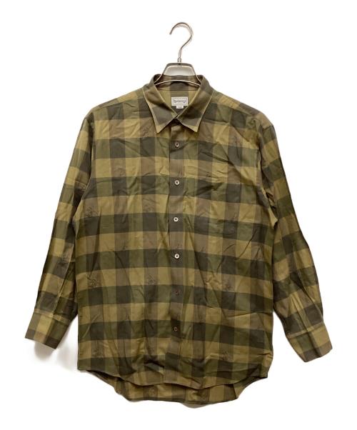 Burberry's（バーバリー）Burberry's (バーバリーズ) シャドーホースチェックシャツ ブラウン サイズ:Lの古着・服飾アイテム