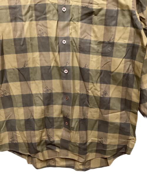 Burberry's（バーバリー）Burberry's (バーバリーズ) シャドーホースチェックシャツ ブラウン サイズ:Lの古着・服飾アイテム