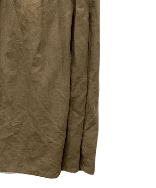 Whim Gazette（ウィムガゼット）Whim Gazette (ウィムガゼット) シャーリングワンピース カーキ サイズ:Freeの古着・服飾アイテム