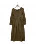 Whim Gazette（ウィムガゼット）の古着「シャーリングワンピース」｜カーキ