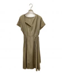 ANAYI（アナイ）の古着「ベルテッドS/Sワンピ―ス」｜オリーブ