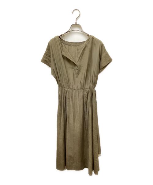 ANAYI（アナイ）ANAYI (アナイ) ベルテッドS/Sワンピ―ス オリーブ サイズ:34の古着・服飾アイテム