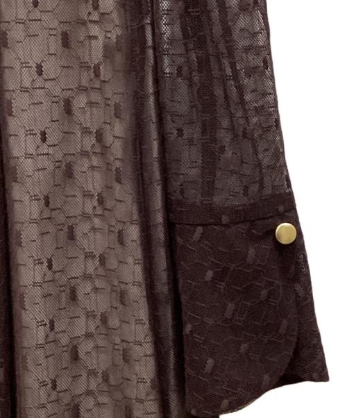 ANDRESD（アンドレスド）ANDRESD (アンドレスド) back open geometric dress/バックオープンジオメトリックドレス レッド サイズ:Mの古着・服飾アイテム