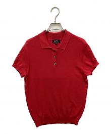 A.P.C.（アーペーセー）の古着「ニットポロシャツ」｜レッド