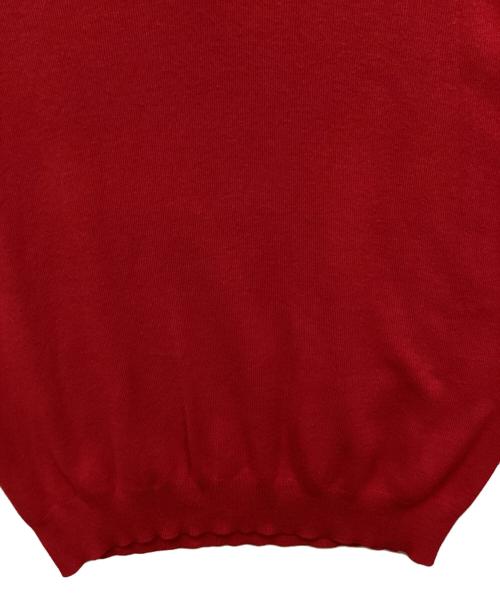 A.P.C.（アーペーセー）A.P.C. (アーペーセー) ニットポロシャツ レッド サイズ:Sの古着・服飾アイテム