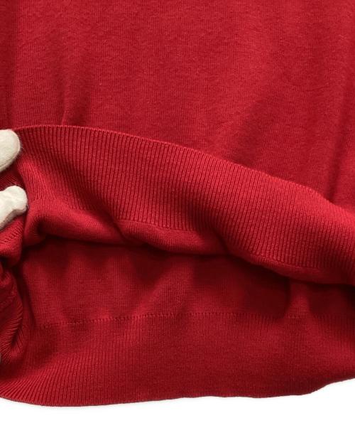 A.P.C.（アーペーセー）A.P.C. (アーペーセー) ニットポロシャツ レッド サイズ:Sの古着・服飾アイテム