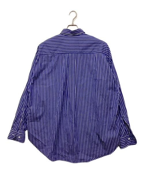 H BEAUTY&YOUTH（エイチ ビューティー&ユース）H BEAUTY&YOUTH (エイチ ビューティー&ユース) THOMAS MASON (トーマスメイソン) Stripe Shirt/ストライプシャツ ブルー サイズ:Lの古着・服飾アイテム