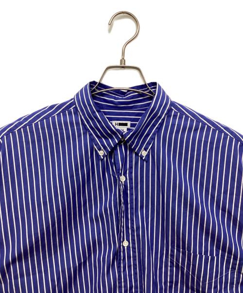 H BEAUTY&YOUTH（エイチ ビューティー&ユース）H BEAUTY&YOUTH (エイチ ビューティー&ユース) THOMAS MASON (トーマスメイソン) Stripe Shirt/ストライプシャツ ブルー サイズ:Lの古着・服飾アイテム