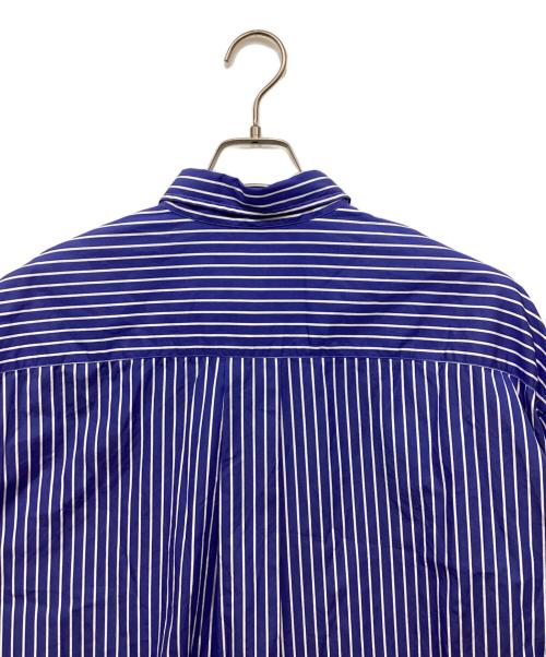 H BEAUTY&YOUTH（エイチ ビューティー&ユース）H BEAUTY&YOUTH (エイチ ビューティー&ユース) THOMAS MASON (トーマスメイソン) Stripe Shirt/ストライプシャツ ブルー サイズ:Lの古着・服飾アイテム