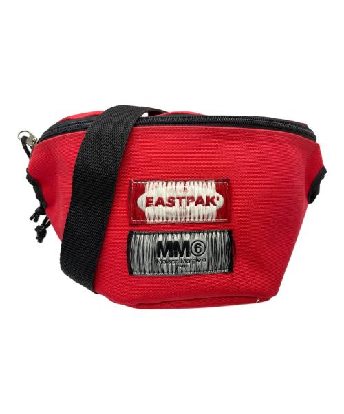 EASTPAK（イーストパック）EASTPAK (イーストパック) MM6 Maison Margiela (エムエムシックスメゾンマルジェラ) リバーシブルウエストバッグ ホワイト×レッドの古着・服飾アイテム
