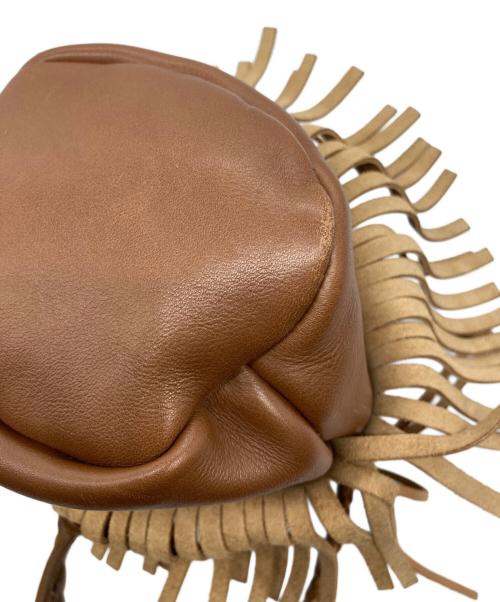 J&M DAVIDSON（ジェイ＆エム デヴィッドソン）J&M DAVIDSON (ジェイ＆エム デヴィッドソン) 巾着バッグ ブラウンの古着・服飾アイテム